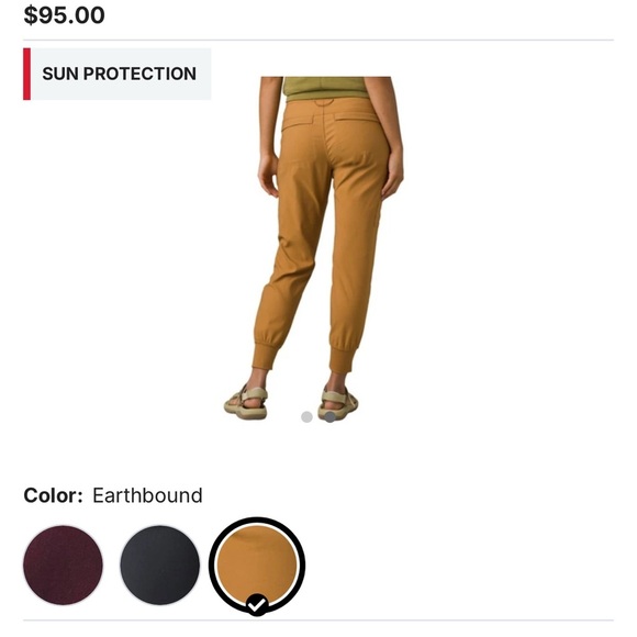 prAna Halle II Jogger Pants Women’s 8 / M – Stretch Zion Hiking Travel Clay Tan - Picture 3 of 7